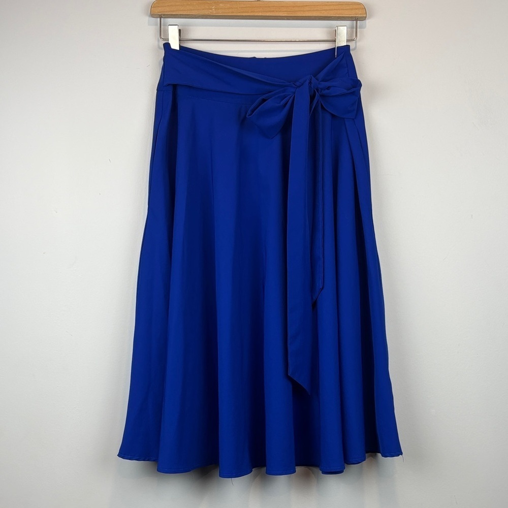 Chic Royal Blue A-Line Skirt